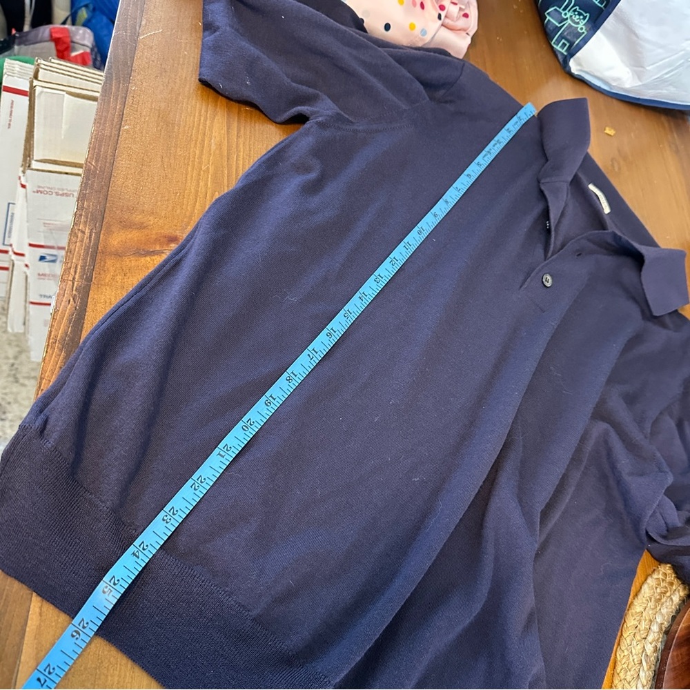 Malo Basic 100% Wool Collared Polo Lightweight Na… - image 7